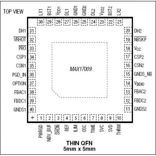 Мікросхема MAXIM 17009G MAX17009