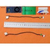 Роз'єм живлення для HP Pavilion 15-AB 15-BW 15-DA 15-DB, 250 255 256 G6 G7 G8, (8pin, з проводом/кабелем 18.5cm)