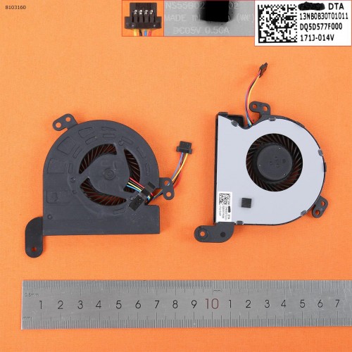 Вентилятор для ноутбука Asus A540SA F540SA R540SA X540SA, (version 2, 13NB0B30T01011, NS55B02-15G02, Original)