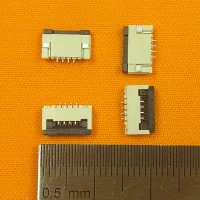 FFC Роз'єм 4pin*1.0mm, Flip type, контакти внизу FFC Роз'єм 4pin*1.0mm, Flip type, контакти внизу