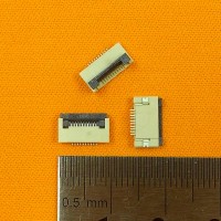 FFC Разъем 10pin*0.5mm, Flip type, контакты внизу