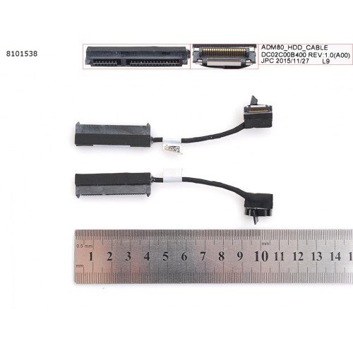 Шлейф Sata HDD/SSD для ноутбука Dell Latitude E5570, Precision 15 3510 M3510, (DC02C00B400, 04G9GN, ADM80)