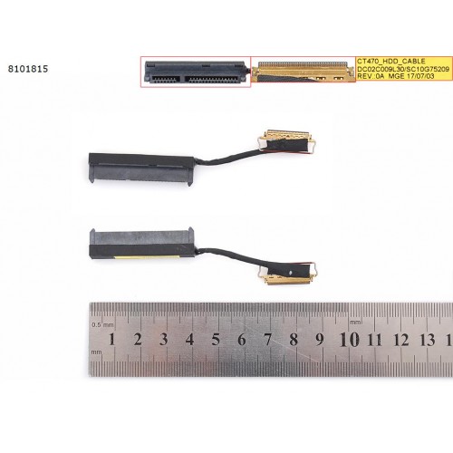 Шлейф Sata HDD/SSD для ноутбука Lenovo Thinkpad T470 T470P, (00UR495, DC02C009L00, DC02C009L30, SC10G75198, SC10G75209)