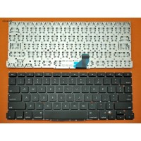 Клавиатура для Apple Macbook Pro A1502, US, (горизонтальный ENTER, черная, под подсветку)