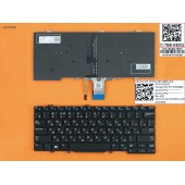 Клавиатура для Dell Latitude 13 7380 5280 5289 5290 7280 7290 7380 7389 7390, RU, (Black, Backlight, Original)