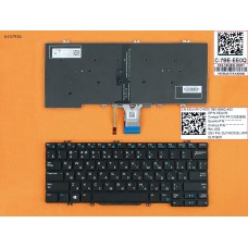 Клавиатура для Dell Latitude 13 7380 5280 5289 5290 7280 7290 7380 7389 7390, RU, (Black, Backlight, Original)