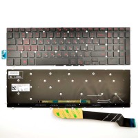 Клавиатура для Dell Inspiron Gaming 15 7566 7567 7588, RU, Black/Red, Backlit