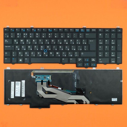 Клавіатура для Dell Latitude E5540, RU, (з підсвіткою, з поінтстиком, Original)