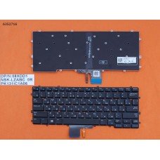 Клавиатура для Dell Latitude 7370 E7370, RU, (чёрная, без рамки, с подсветкой, Original)