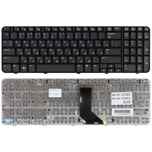 Клавиатура для ноутбука HP Compaq Presario CQ60 G60 Series. RU (черная, Original)