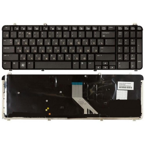 Клавиатура для ноутбука HP Pavilion dv6-1000 DV6T-1000 DV6Z-1000 DV6-1200 DV6-1100 DV6-2000 DV6-2100 RU Black