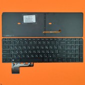 Клавиатура для HP ENVY TouchSmart M6-K, RU, (черная, с подсветкой, Original)