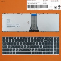 Клавиатура для Lenovo IdeaPad g50-30 G50-70 Z50-70 B50-30 B50-45 Z51-70 300-15ISK 500-15ISK, RU, (черная c серой рамкой) Клавиатура для Lenovo IdeaPad g50-30 G50-70 Z50-70 B50-30 B50-45 Z51-70 300-15ISK 500-15ISK, RU, (черная c серой рамкой)