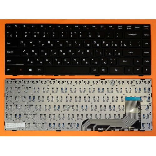 Клавіатура для Lenovo Ideapad 100-14IBY RU, чорна