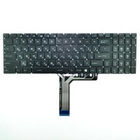 Клавиатура для MSI GE63 7RD RU (черная, цветная подсветка, без рамки)