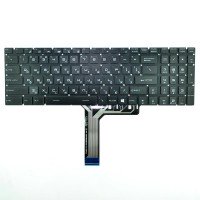 Клавіатура для MSI GE63 7RD RU (чорна, кольорова підсвітка, без рамки)
