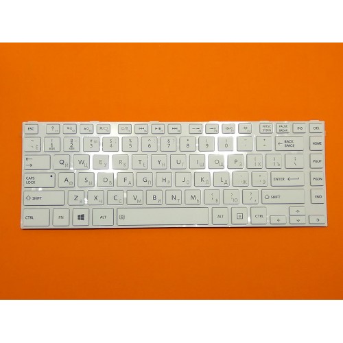 Клавиатура для ноутбука Toshiba Satellite L40-A C40d RU (белая, Original)