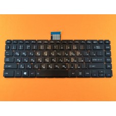 Клавіатура Toshiba Satellite L40-B RU (чорна глянцевая, без рамки, з підсвіткою, Original)