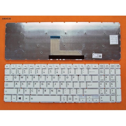 Клавіатура для Toshiba Satellite L50-B, US, (біла, версия 347*110мм, Original)