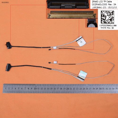 Шлейф матрицы для ноутбука Acer Aspire V3-575T V3-575TG V3-575G V3-575, (LED 40pin, DDZRWDLC000 ZRWD, Original)