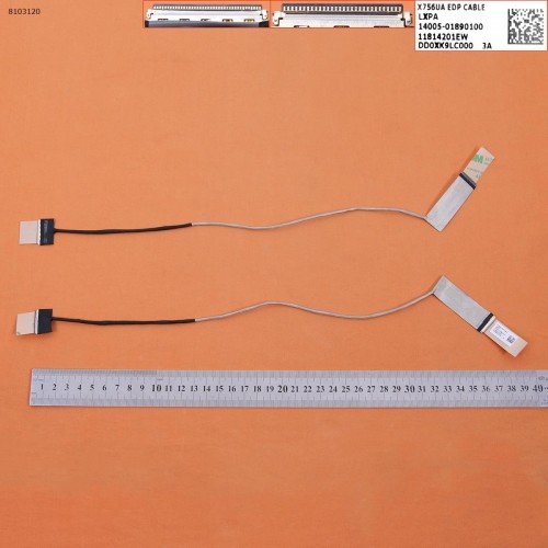 Шлейф матрицы для ноутбука Asus A756U F756U P756U R756U X756U series, (eDP 30pin, DD0XK9LC000, 14005-01890100, 14005-01890000)