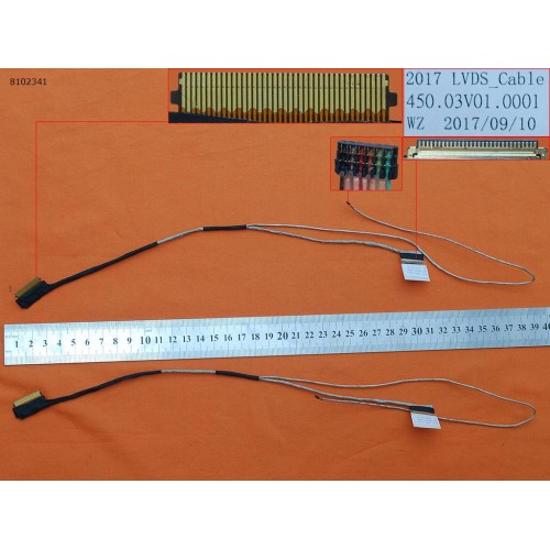 Шлейф матриці для Dell Inspiron 14 3451 3452 3458 3459 3552 3878, (30pin eDP, 450.03V01.1001, 0FR0VM, 450.03V01.0001, Аналог)