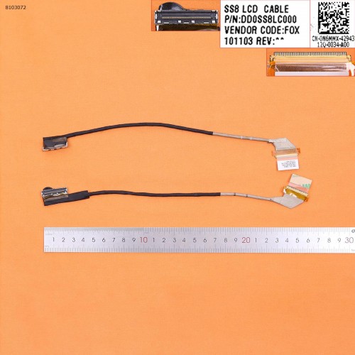 Шлейф матриці для Dell XPS P12F 15Z L511Z, (DD0SS8LC010, 0N6MMX, DD0SS8LC000, 40pin, Original)