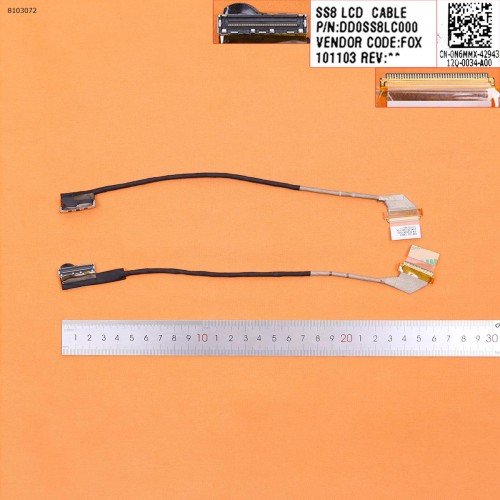 Шлейф матрицы для ноутбука Dell XPS P12F 15Z L511Z, (DD0SS8LC010, 0N6MMX, DD0SS8LC000, 40pin, Original)