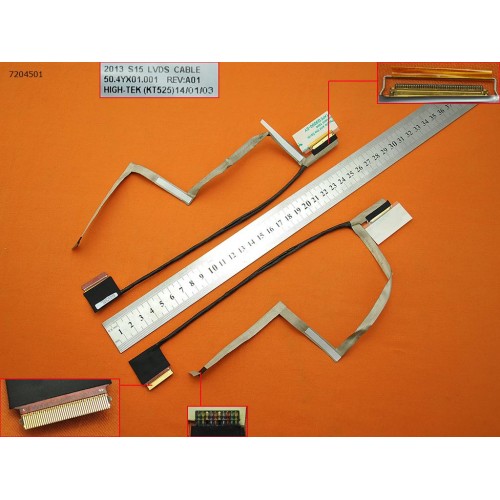 Шлейф матриці для HP Probook 450 455 G1, (50.4YX01.001, 50.4YX01.031, 727626-001, LED 40pin, Аналог)