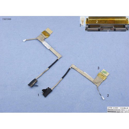 Шлейф матрицы для ноутбука HP Pavilion DV7-2000 DV7-3000 series, DDC00LC3C040 DD0UT5LC000 DD0UT5LC006 509407-001