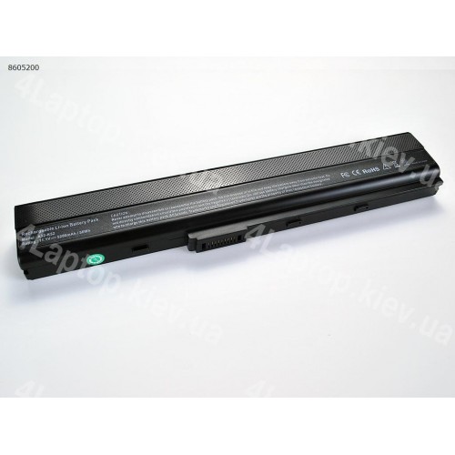 Батарея для Asus Asus A40 A42 A52 A62 B53 F85 K42 K52 K62, A32-N82 A42-K52 10.8V 4400mAh (Аналог)