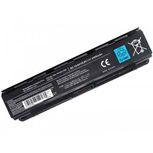 Батарея Toshiba Satellite C40 C45 C50 C55 C70 C75 C805 C840 10.8V 4400mAh, чорна