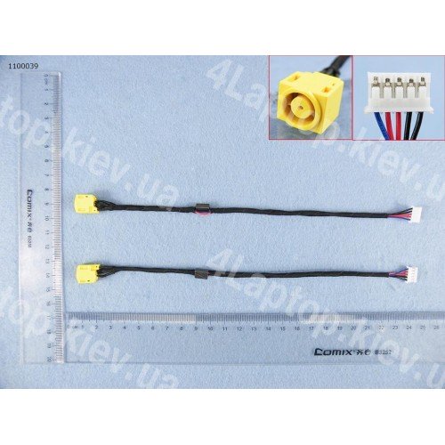 Разъем питания для ноутбука IBM Lenovo ThinkPad EDGE E430 E430C E435 E435C Series PJ539 (7.9*5.5+pin с проводом/кабелем)
