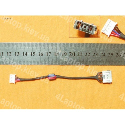 Разъем питания для ноутбука Lenovo Ideapad Z510 Pj953 (Square+pin с проводом/кабелем)