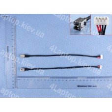 Разъем питания для Toshiba C850 C870 C875 L850 K855d L875d L870d, C50-A C55d L50-A, (H000037850, с проводом 23см)