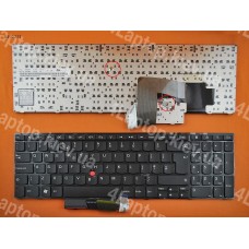 Клавиатура для Lenovo Thinkpad E520 E525 UK (чёрная, с поинтстиком)