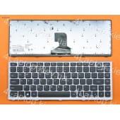 Клавиатура для Lenovo IdeaPad Z400 US Silver frame black