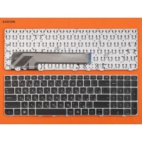 Клавиатура для HP ProBook 4535S 4530S 4730S RU (чёрная, серая рамка, Аналог)