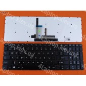 Клавиатура Toshiba Satellite L50-B US (чёрная, без рамки, с подсветкой, Original)