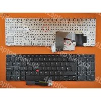 Клавіатура для Lenovo Thinkpad E520 E525 UK (чорна, з поінтстиком)