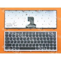 Клавиатура для Lenovo IdeaPad Z400 US Silver frame black