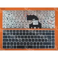 Клавіатура для HP ProBook 4330S 4331S 4430S 4431S 4435S 4436S Series, US, чорна, срібляста рамка