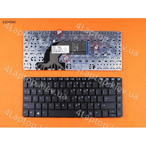 Клавіатура для HP ProBook 440 441 445 446 (without frame,without foil,For win8) US, Black
