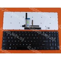 Клавиатура Toshiba Satellite L50-B US (чёрная, без рамки, с подсветкой, Original)