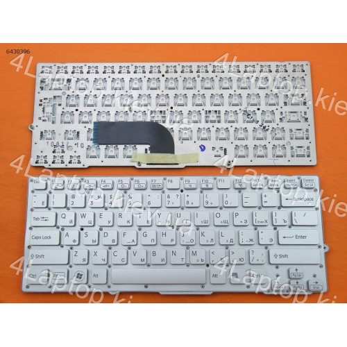 Клавіатура Sony Vpc-Sd, VPC-SB Series (For Backlit Version). RU, Серебристая