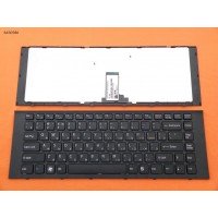 Клавіатура Sony Vaio VPC-EG VPC-EK чорна, чорна рамка