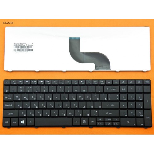 Клавиатура для ноутбука Gateway NE51 NE52 NE56 NS51, Packard Bell Easynote LE11 TE11 TE69, RU, Black