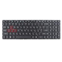 Клавиатура для Acer Predator Helios 300 G3-571 G3-572 PH315-51 PH317-51, RU/UA, Black, с подсветкой