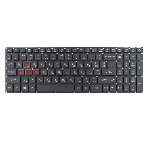 Клавіатура для ноутбука Acer Predator Helios 300 G3-571 G3-572 PH315-51 PH317-51, RU/UA, Black, з підсвіткою