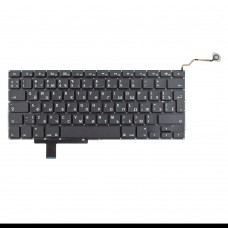 Клавіатура для Apple Macbook Pro 17" A1297, 2009 2010 2011 2012, RU, Black (вертикальний Enter)